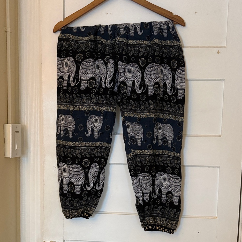 Elephant Print Harem Pants